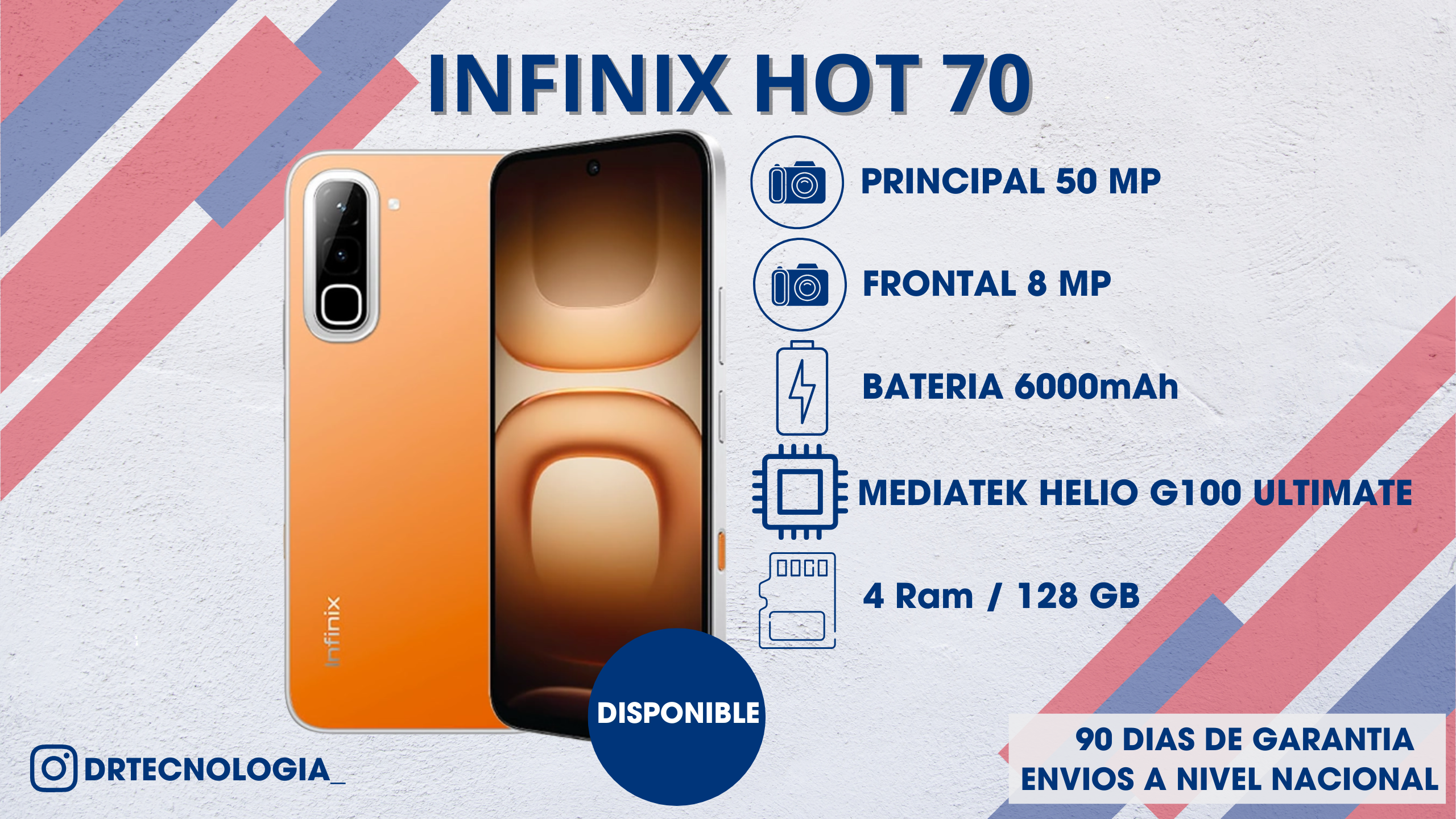 TELEFONO INFINIX HOT 70 4/128GB